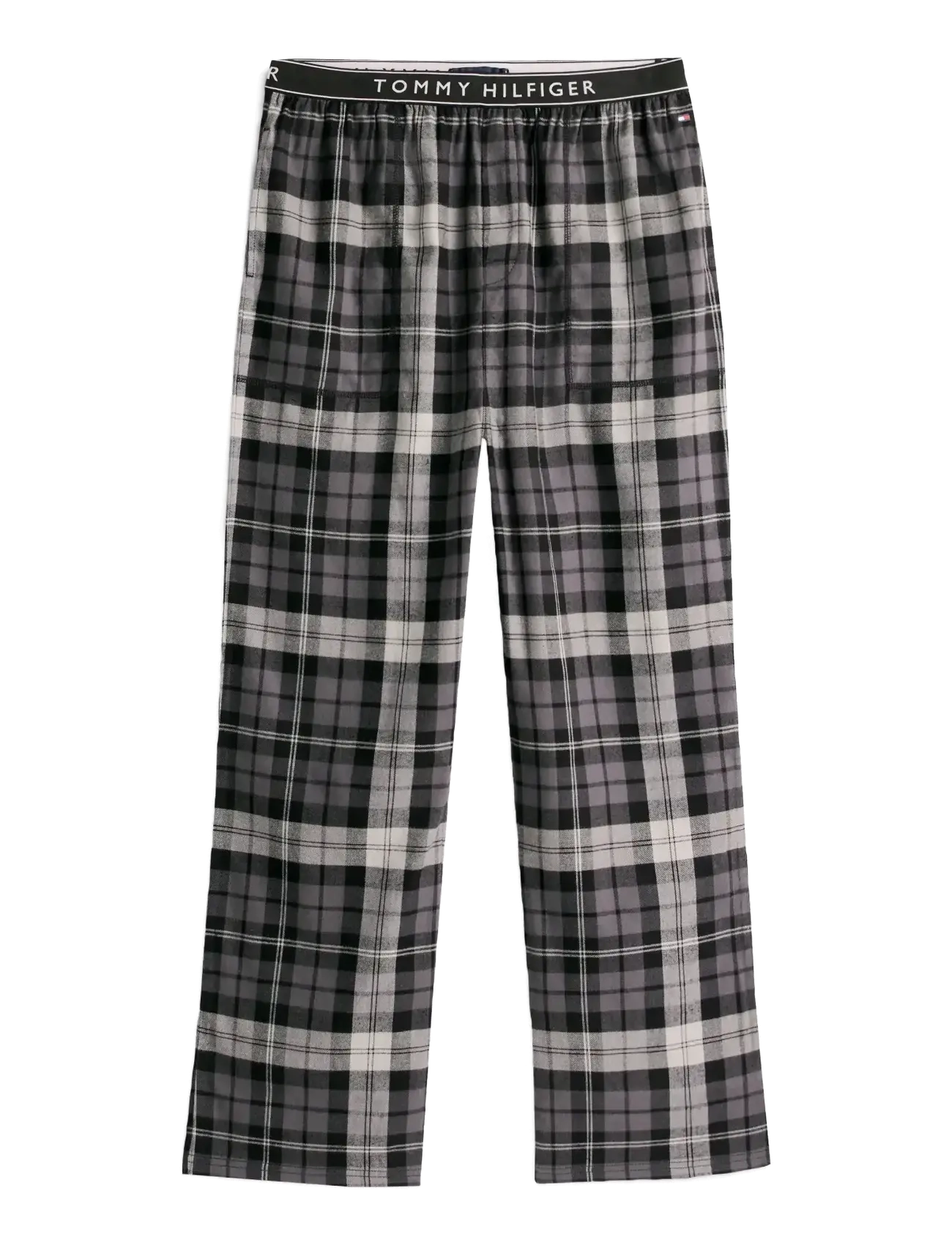 Tommy Hilfiger FLANNEL PJ PANT WB - Pyjamasbyxor - BLACK TARTAN / multi