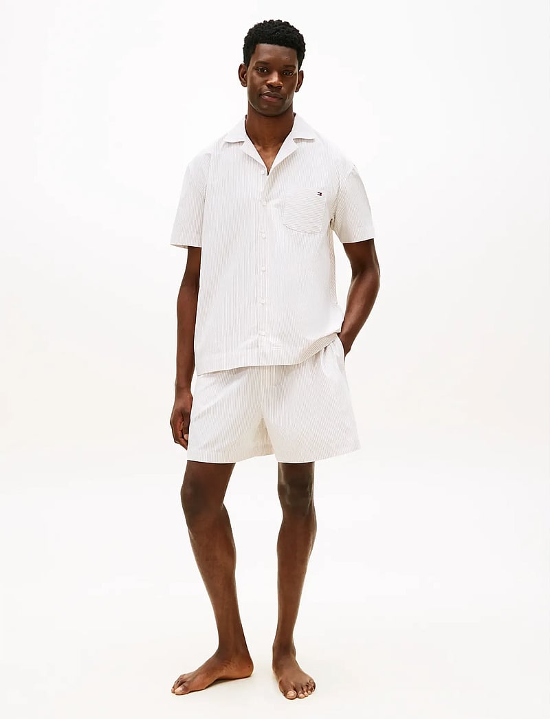 Tommy Hilfiger - SS WOVEN SHORT SET OXFORD - pyjama sets - caramel oxford - 0