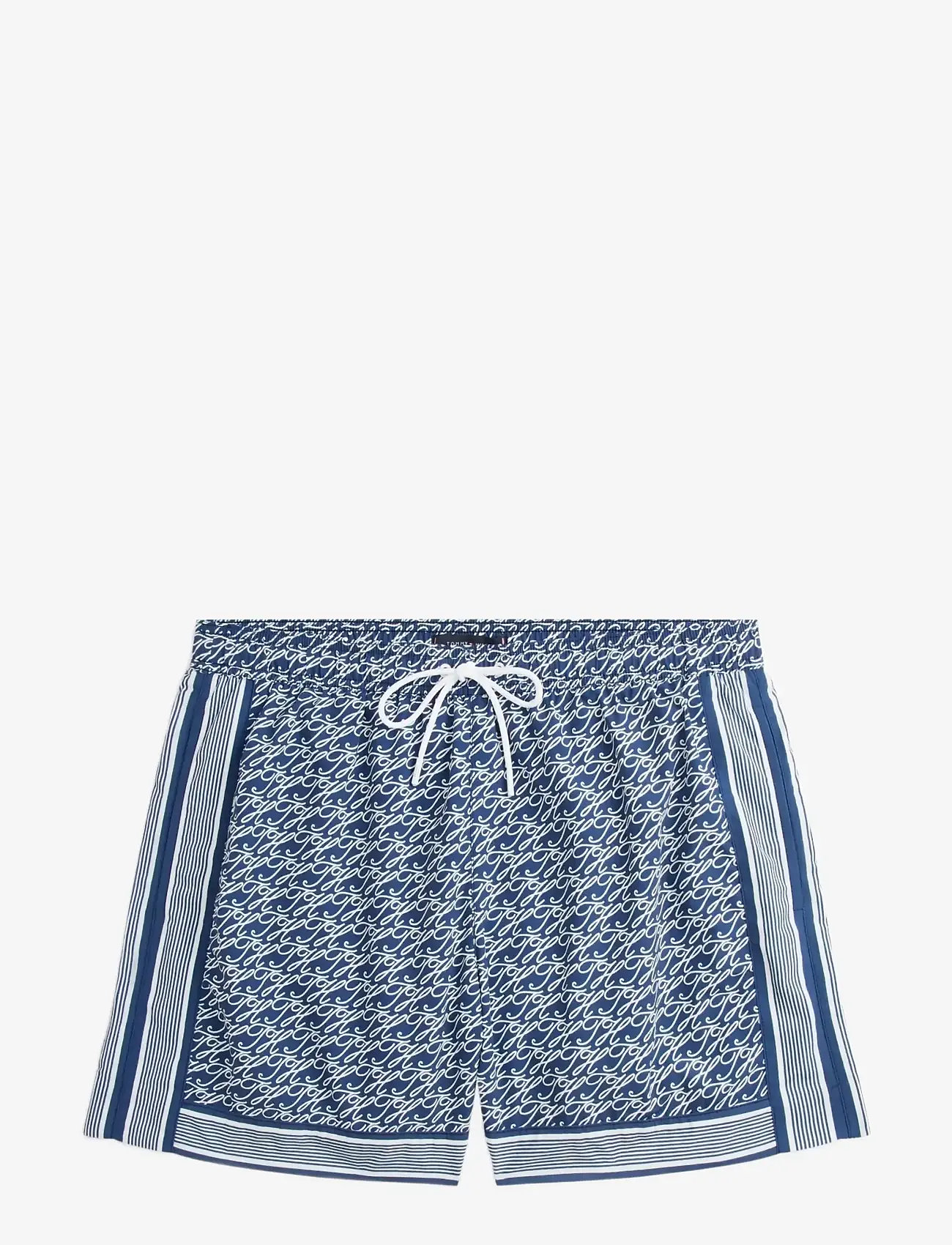 Tommy Hilfiger - MEDIUM DRAWSTRING PRINT - badebukser - th script preppy navy - 1