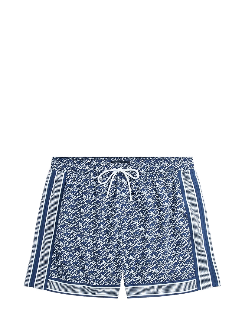 Tommy Hilfiger - MEDIUM DRAWSTRING PRINT - badehose - th script preppy navy - 1