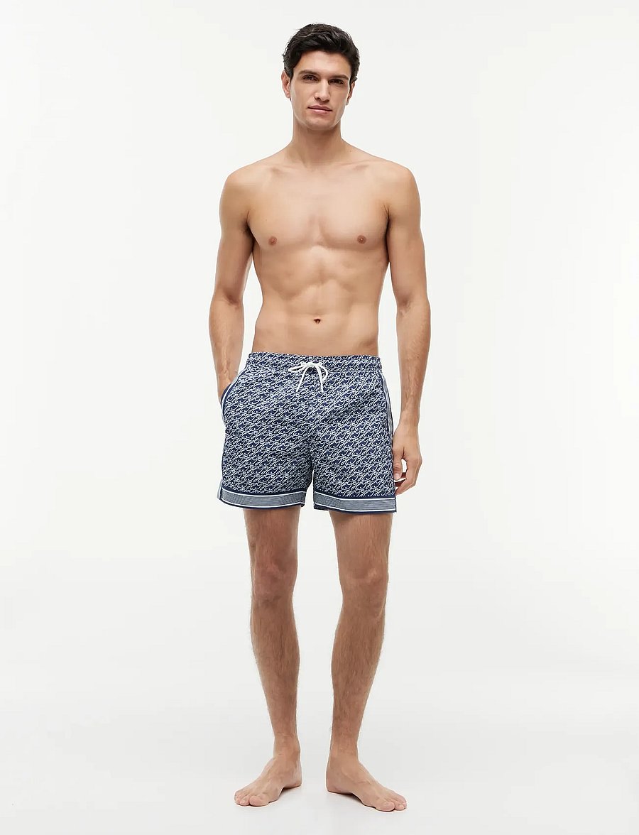 Tommy Hilfiger - MEDIUM DRAWSTRING PRINT - badehose - th script preppy navy - 3