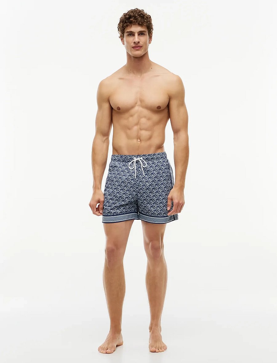 Tommy Hilfiger - MEDIUM DRAWSTRING PRINT - badehose - th script preppy navy - 3