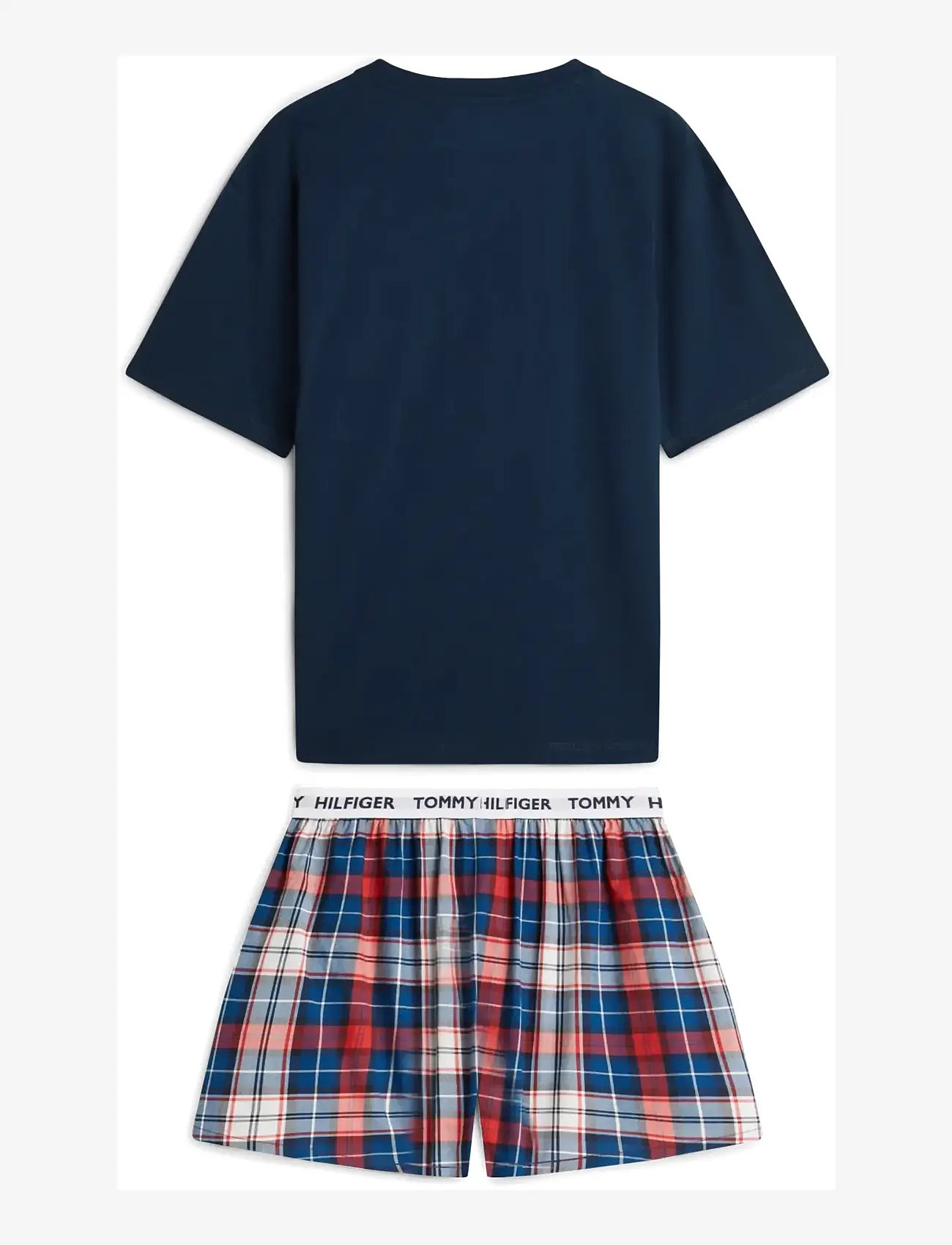 Tommy Hilfiger - SS WOVEN SHORT PRINT SET - pyjamasets - preppy navy  heritage plaid clash - 2