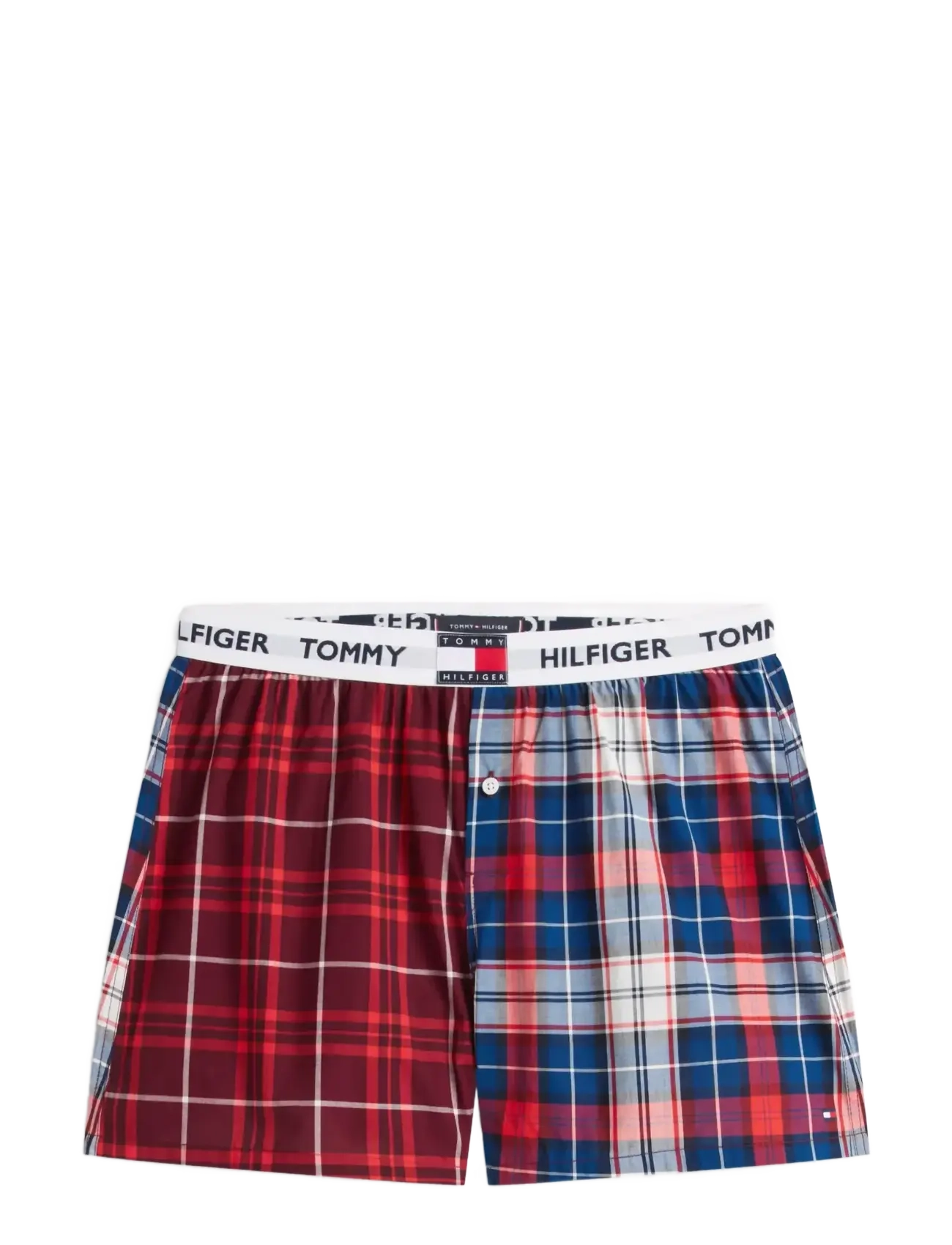 Tommy Hilfiger - SS WOVEN SHORT PRINT SET - nattøj sæt - preppy navy  heritage plaid clash - 3