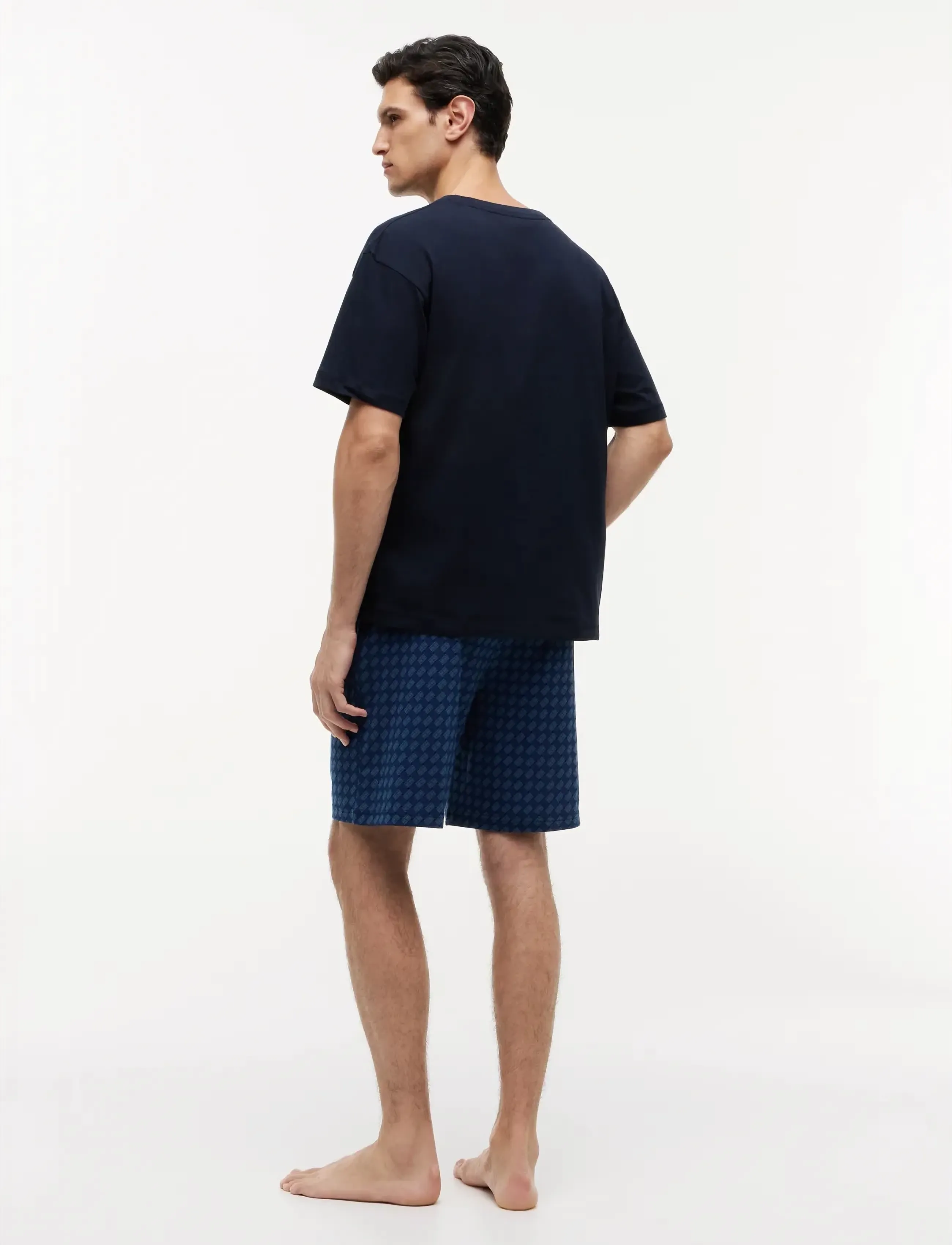 Tommy Hilfiger - SS JERSEY PJ SET PRINT - nattøj sæt - des sky  brk flg aop - 3