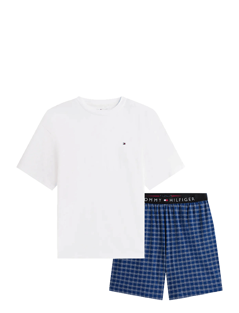 Tommy Hilfiger - SS JERSEY PJ SET PRINT - pyjamasets - white window pain check - 1