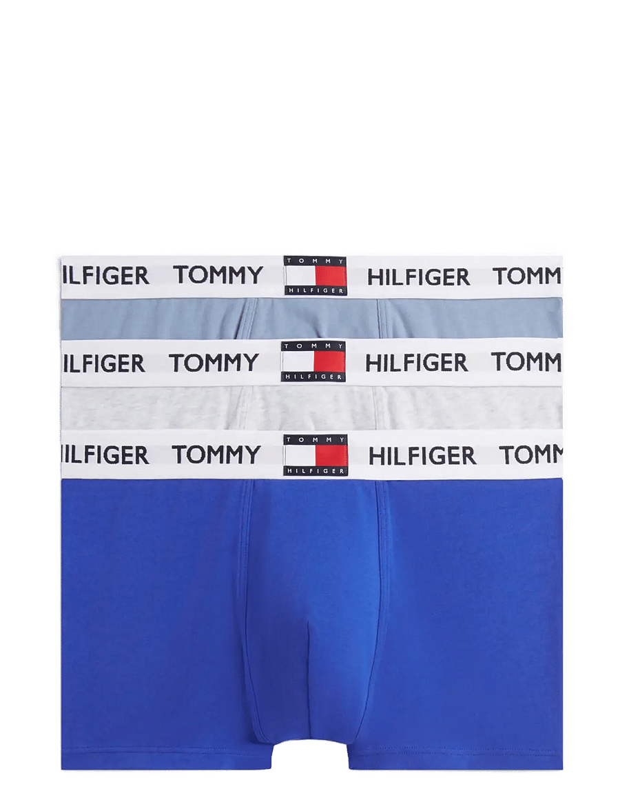 Tommy Hilfiger - 3P TRUNK - multipakk aluspüksid - noble blue brisk blue ice grey hthr - 0