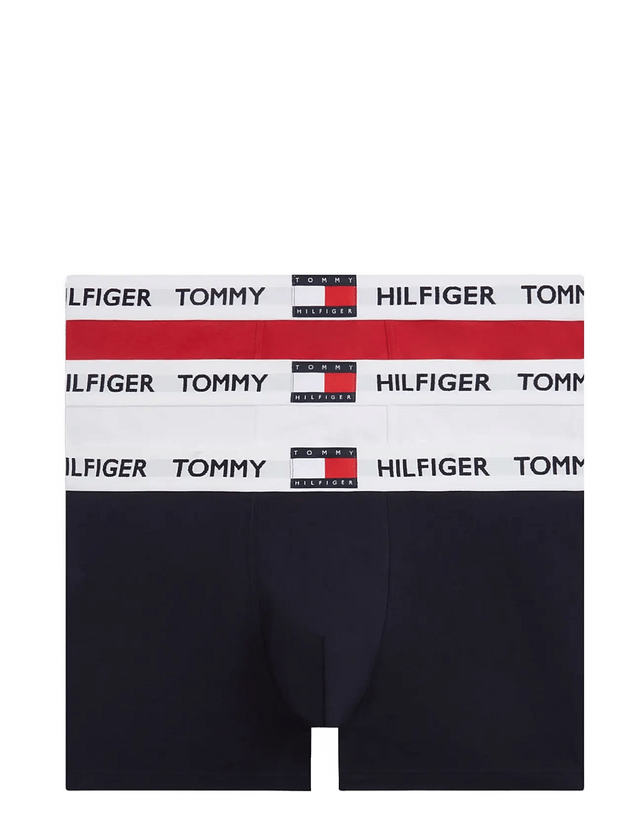 Tommy Hilfiger - 3P TRUNK - multipakk aluspüksid - medium red white navy blue - 1