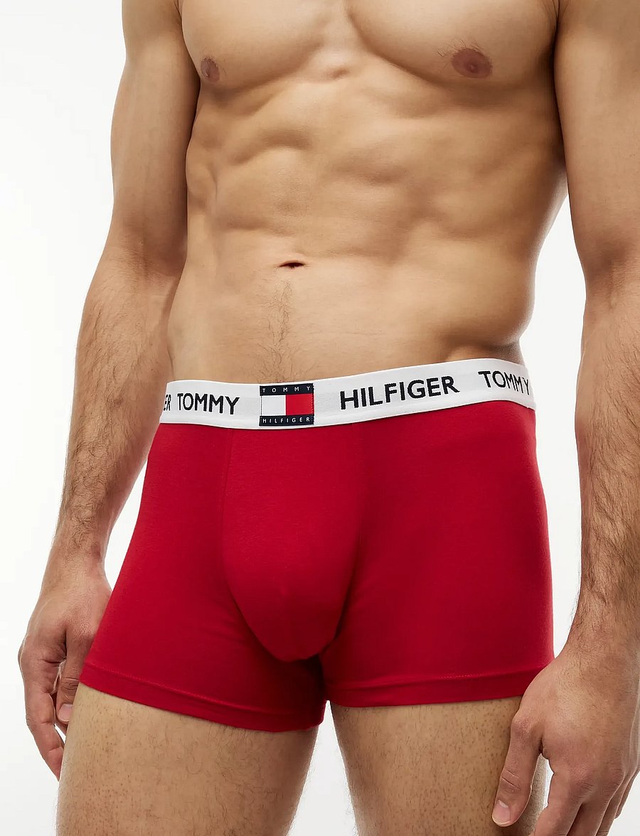 Tommy Hilfiger - 3P TRUNK - multipakk aluspüksid - aegean sea medium red chamb blue - 3