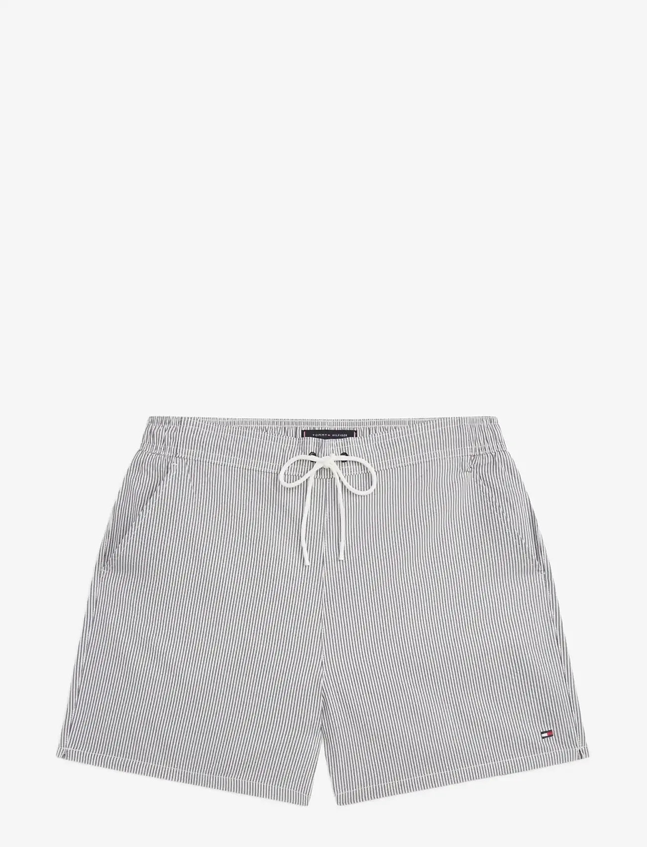 Tommy Hilfiger - MEDIUM DRAWSTRING ITHACA - badehose - desert sky   ecru ithaca - 1