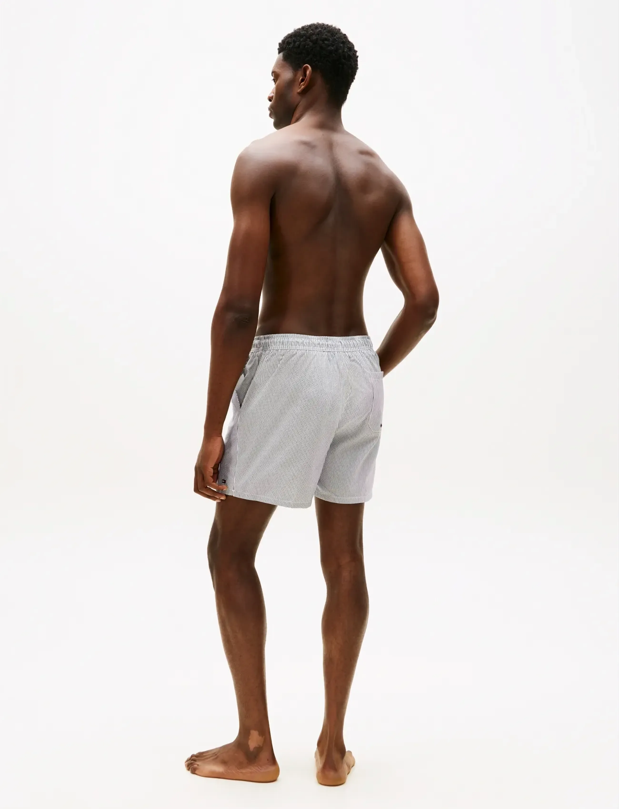 Tommy Hilfiger - MEDIUM DRAWSTRING ITHACA - swim shorts - desert sky   ecru ithaca - 2