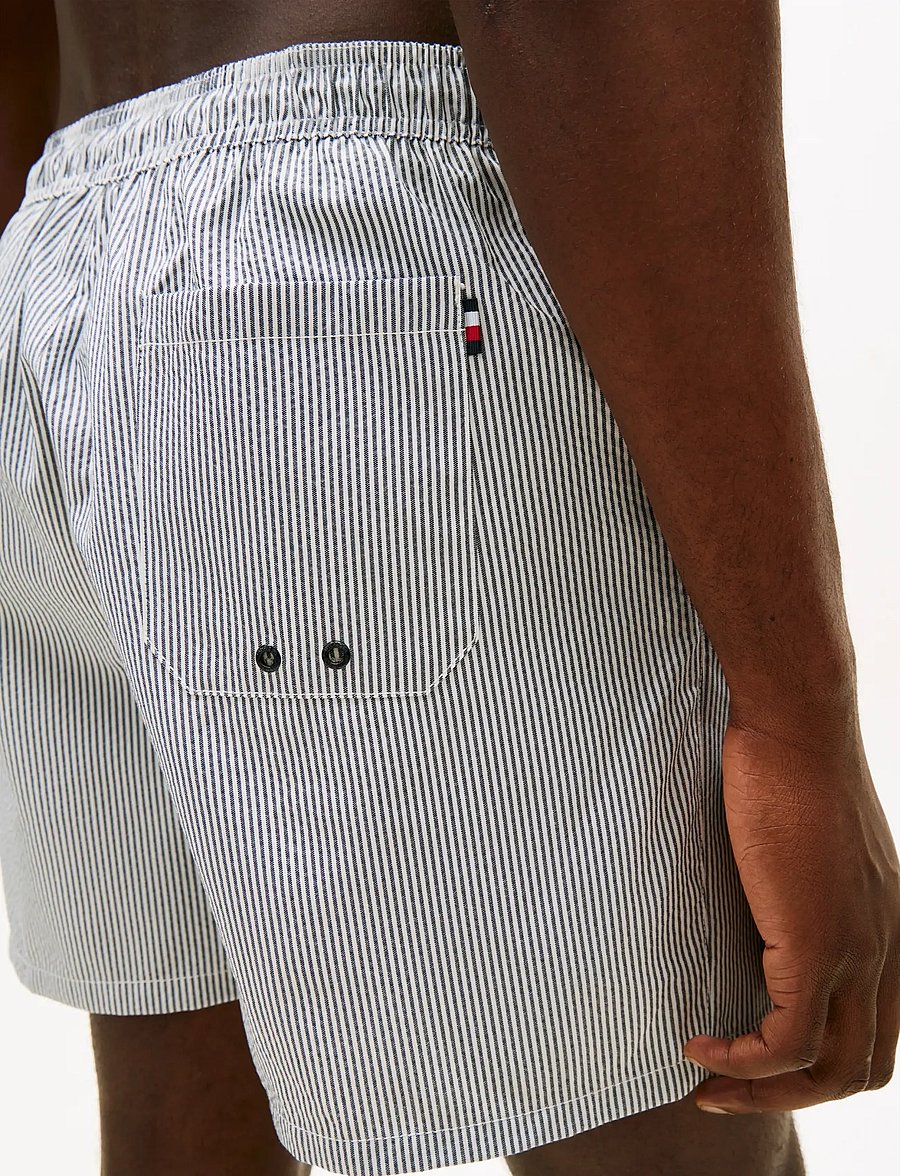 Tommy Hilfiger - MEDIUM DRAWSTRING ITHACA - badehose - desert sky ecru ithaca - 4