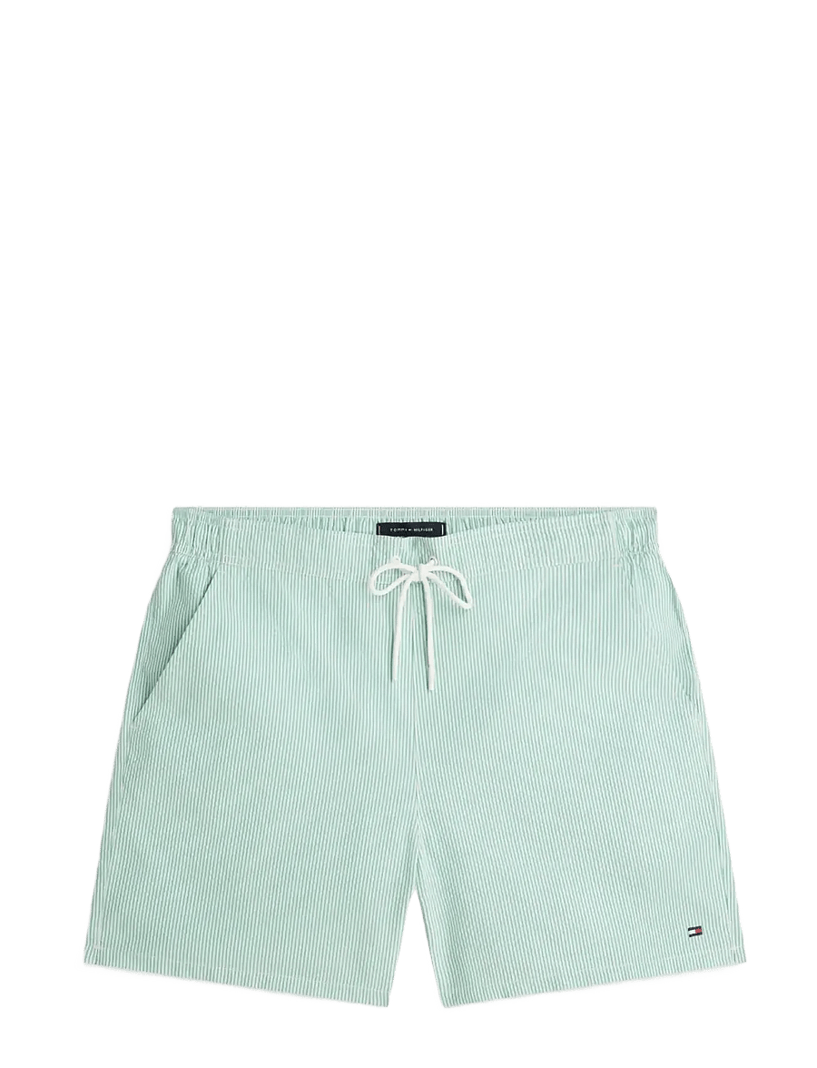 Tommy Hilfiger - MEDIUM DRAWSTRING ITHACA - badehose - jade wink ecru ithaca - 1