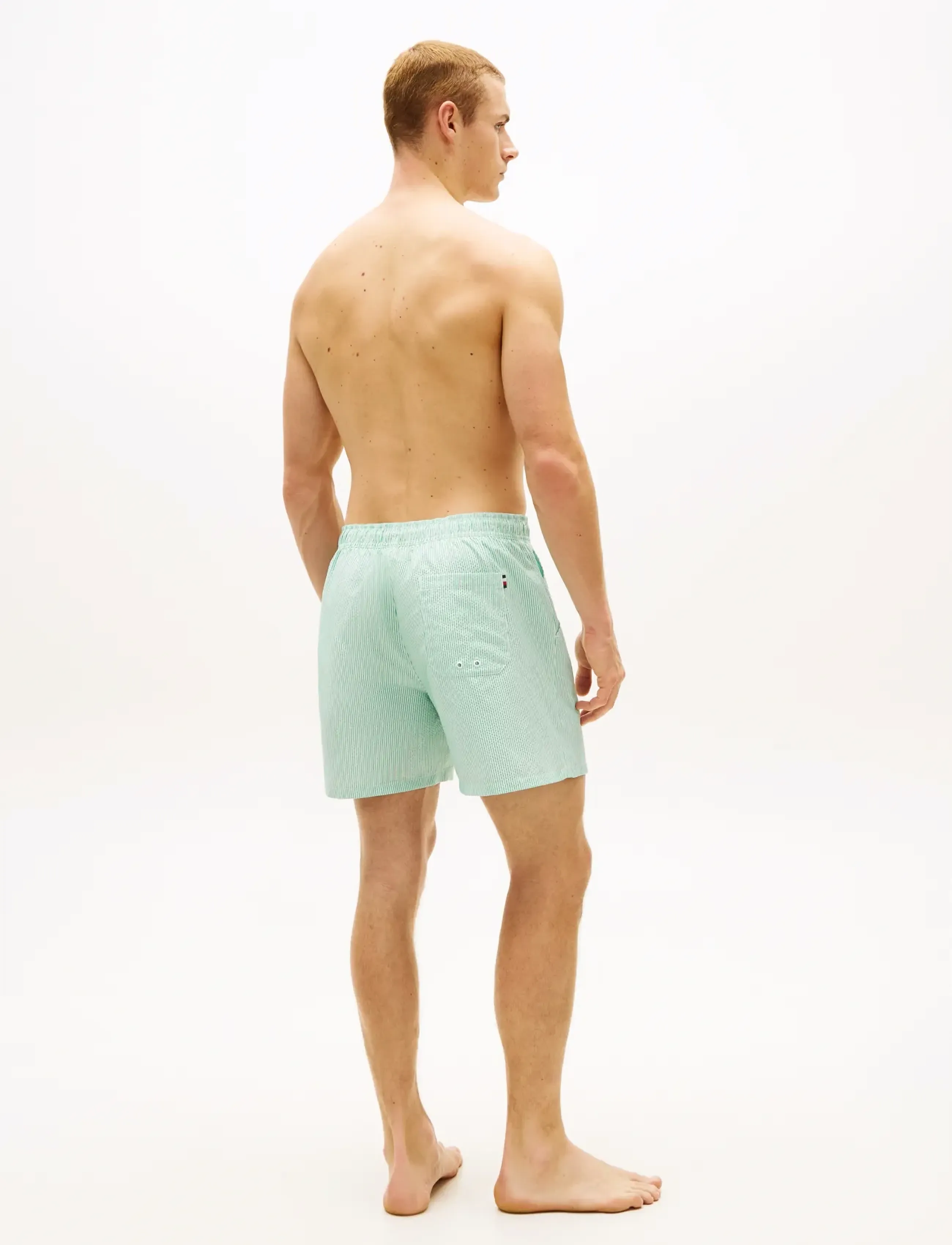 Tommy Hilfiger - MEDIUM DRAWSTRING ITHACA - swim shorts - jade wink   ecru ithaca - 2