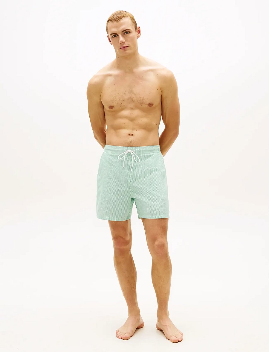 Tommy Hilfiger - MEDIUM DRAWSTRING ITHACA - badehose - jade wink ecru ithaca - 3