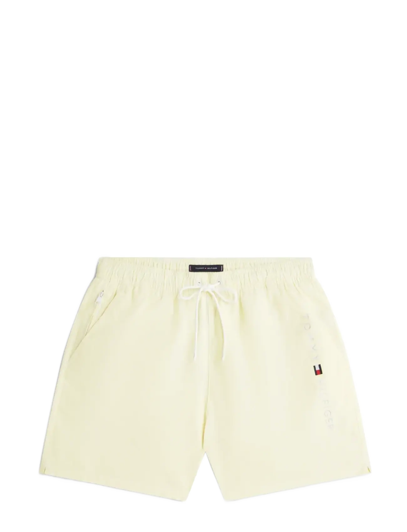 Tommy Hilfiger MEDIUM DRAWSTRING ITHACA zip - Badshorts - BUTTERCUP YELLOW   ECRU ITHACA / yellow