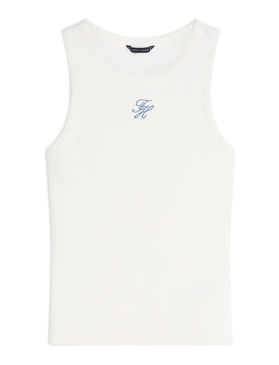 Tommy Hilfiger - RIB TANK - tank tops - ivory petal - 1