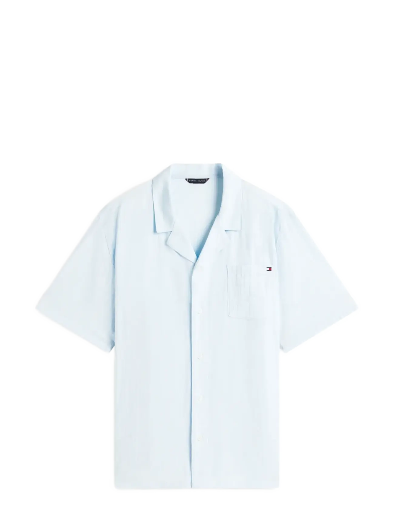 TOMMY HILFIGER Woven Bowling Shirt Blau - S - Herren
