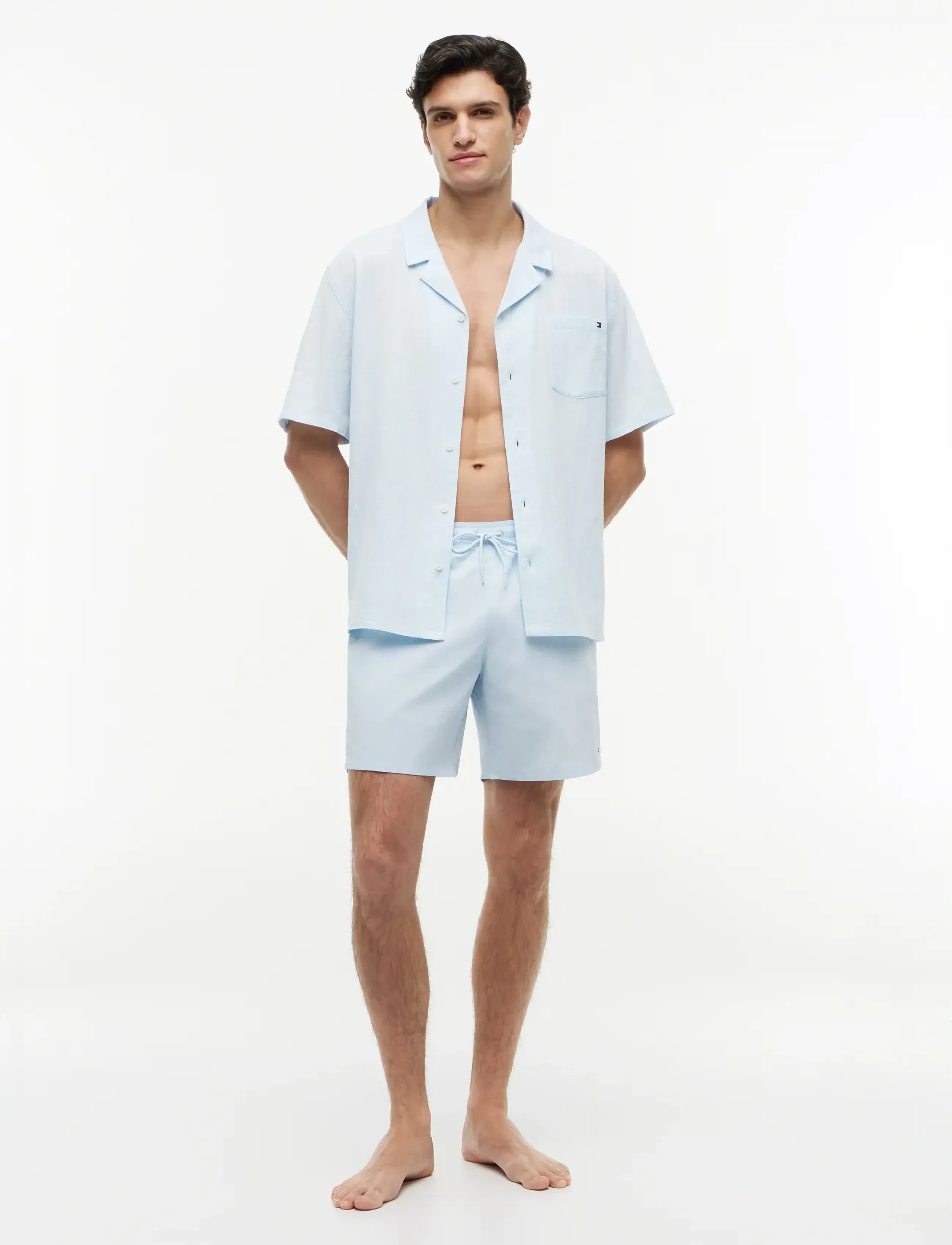 Tommy Hilfiger - WOVEN BOWLING SHIRT - kortærmede skjorter - keepsake blue - 4