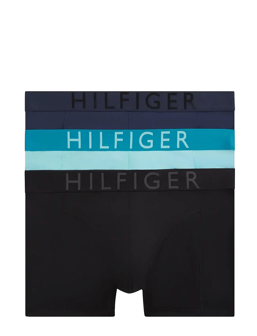 Tommy Hilfiger - 3P TRUNK w cooling tech - multipack kalsonger - act aqu blk pitch blu - 1