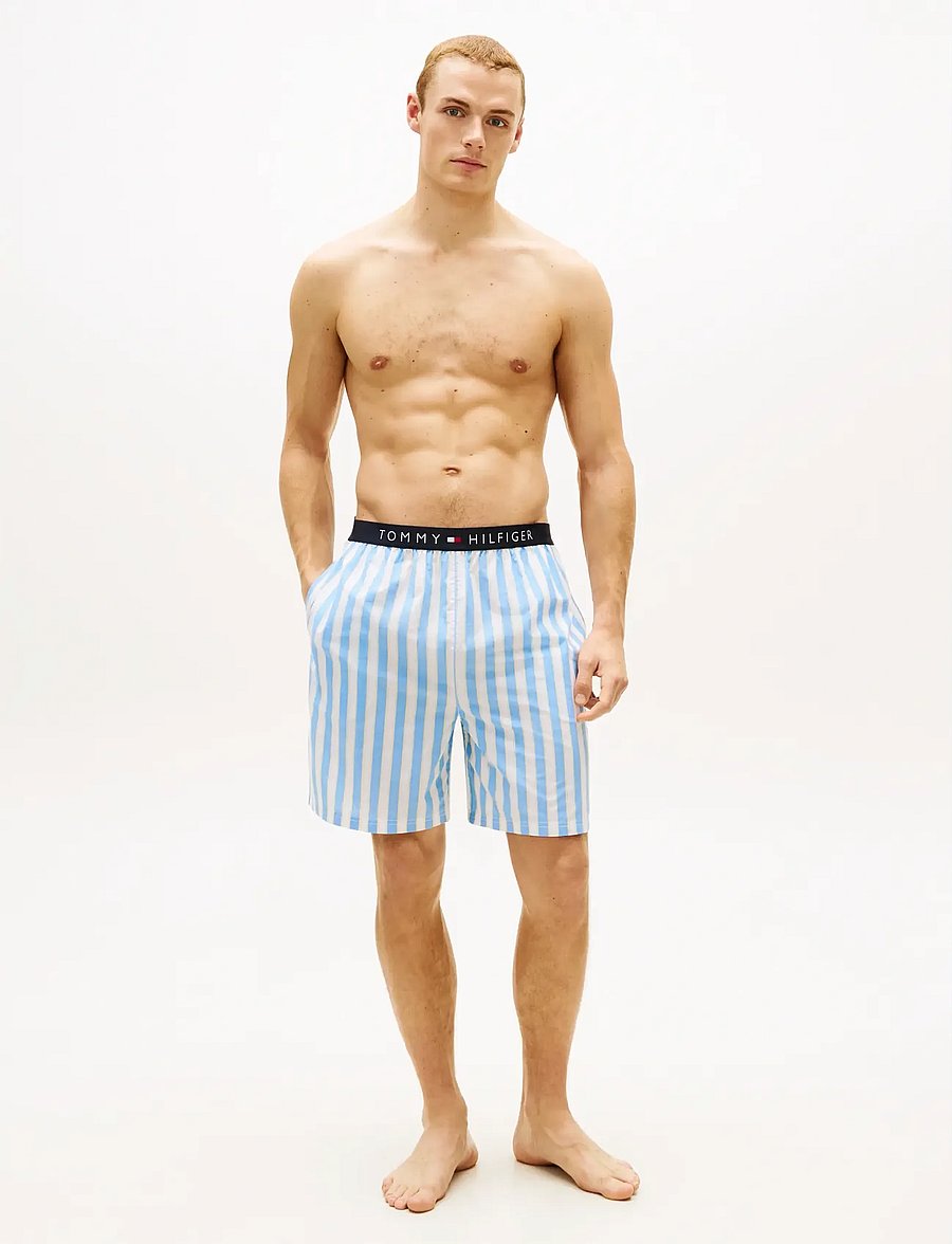Tommy Hilfiger - RELAXED WOVEN SHORT PRINT - pyjamahose - deck chair stripe - 3