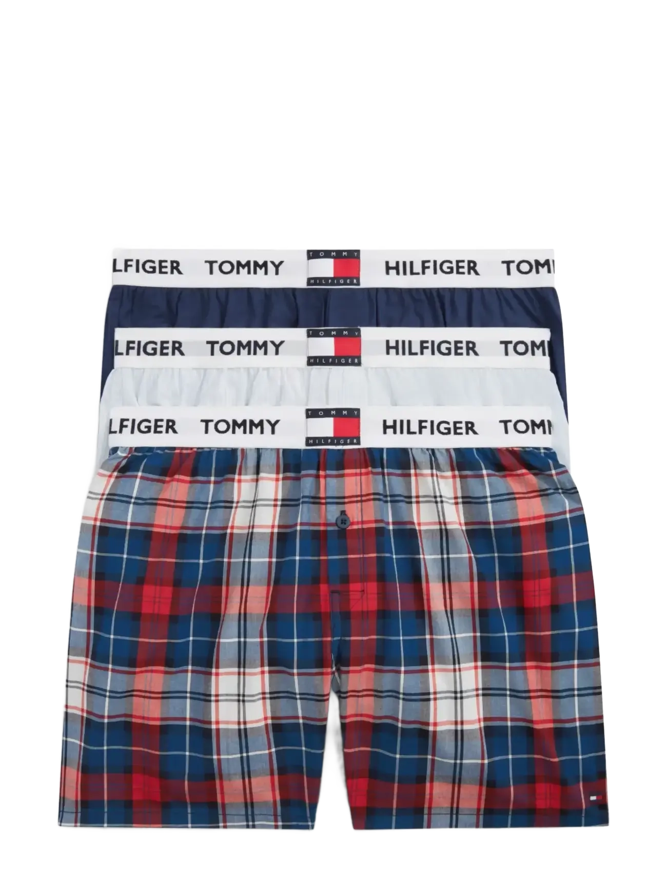 Tommy Hilfiger 3P WOVEN BOXER ELAS WB - Lühikesed bokserid - PRP NVY TMMY TRTN ITHICA / multi