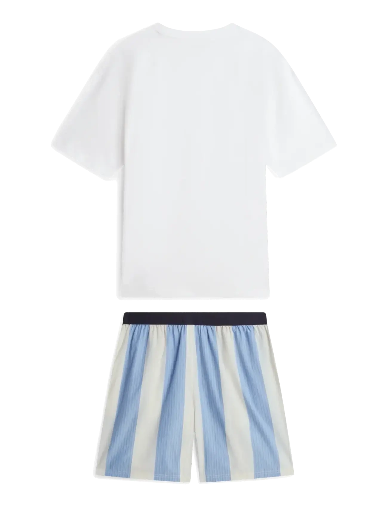 Tommy Hilfiger - SS WOVEN SHORT PRINT SET - pidžaamakomplekt - ecru block stripe - 2