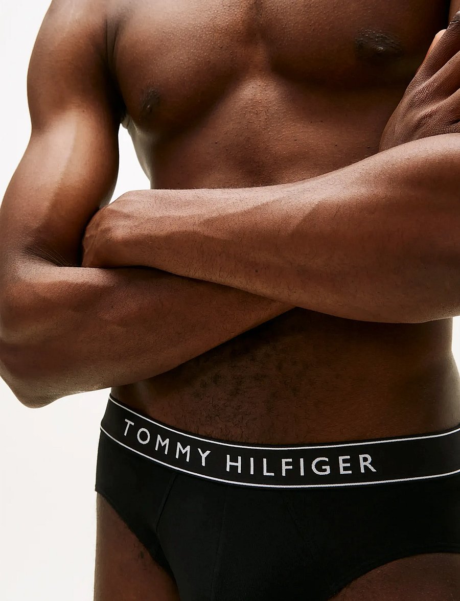 Tommy Hilfiger - 3-Pack Cotton Brief - multipakk aluspüksid - black black black - 3