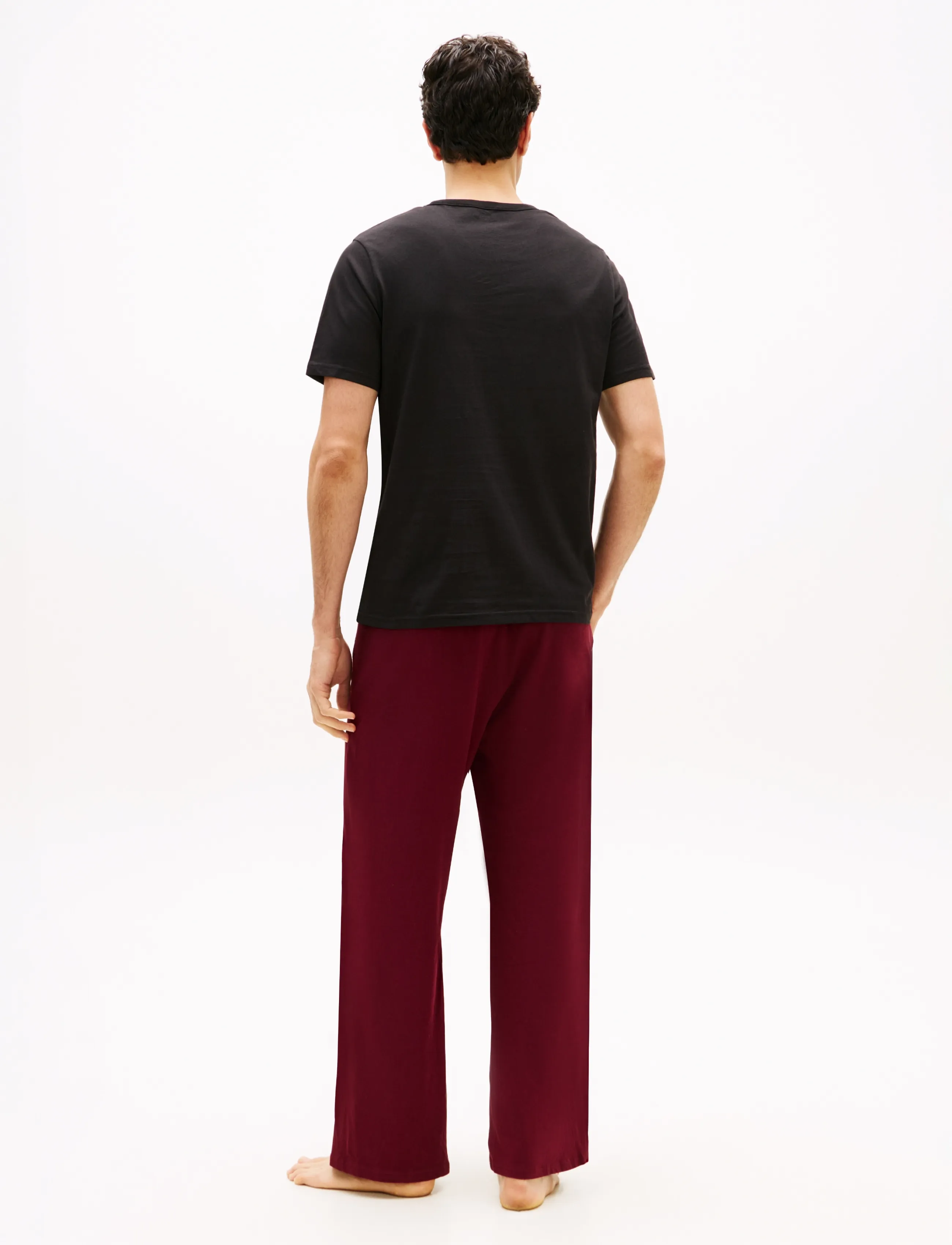 Tommy Hilfiger 3P Ss V-Neck Tee, L, Night & Loungewear, Schwarz - Oberteile, Männerswear