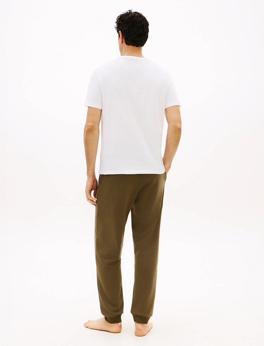 Tommy Hilfiger - 3P SS V-NECK TEE - pidžaamasärgid - white white white - 0