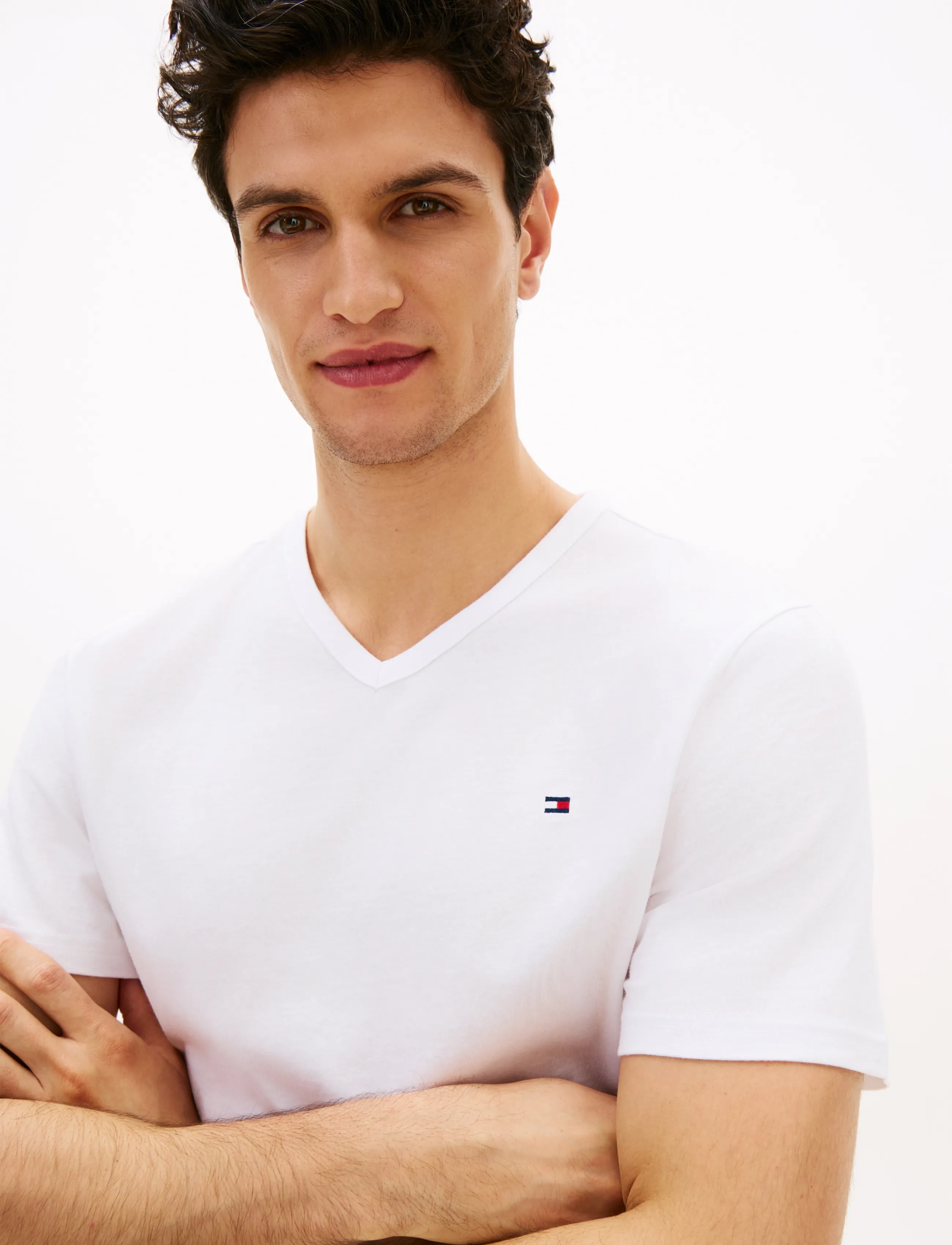 Tommy Hilfiger - 3P SS V-NECK TEE - pidžaamasärgid - white white white - 4