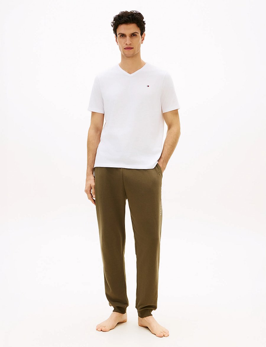 Tommy Hilfiger - 3P SS V-NECK TEE - pidžaamasärgid - white white white - 5