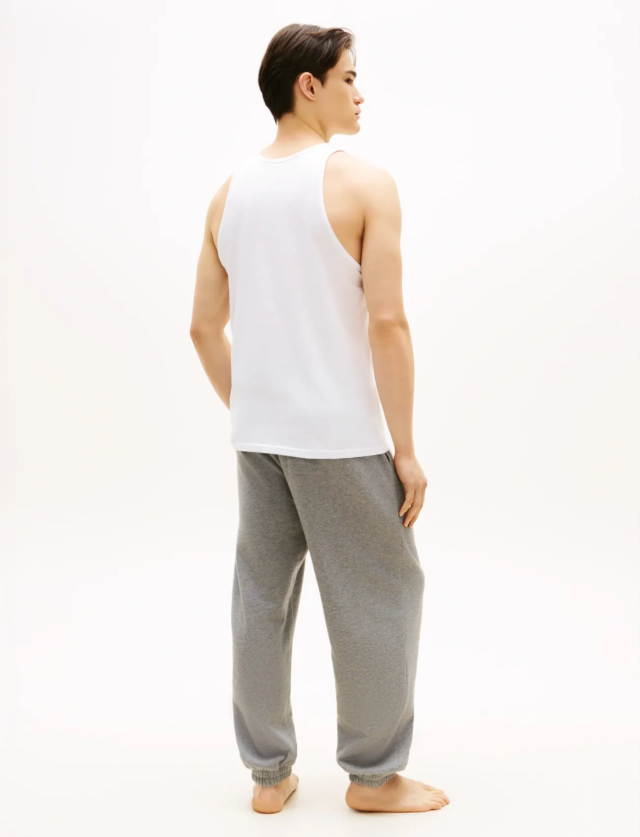 Tommy Hilfiger - 3P TANK TOP - hauts de pyjama - antq slvr cost taup wht - 2