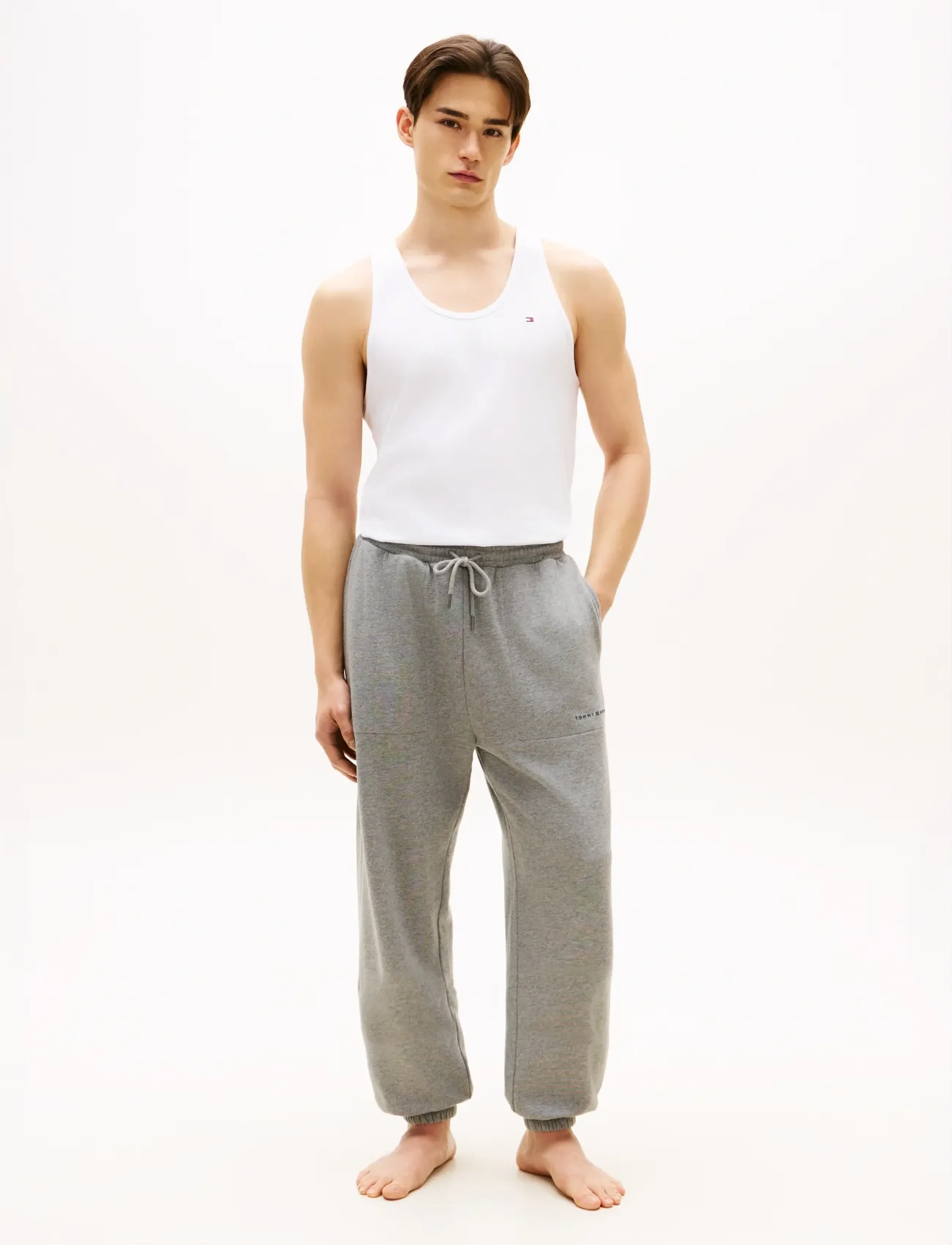 Tommy Hilfiger - 3P TANK TOP - hauts de pyjama - antq slvr cost taup wht - 4