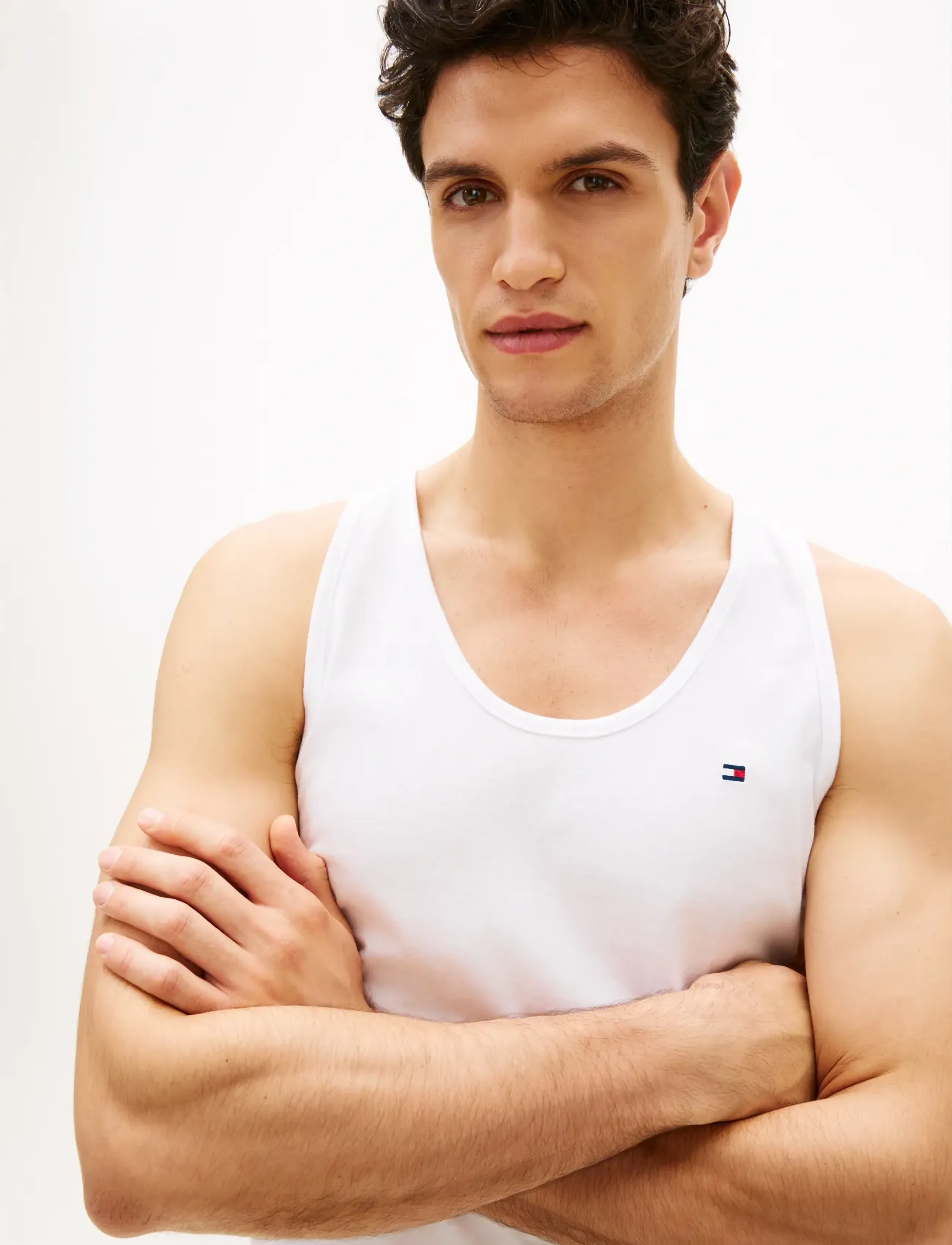 Tommy Hilfiger - 3P TANK TOP - nattrøjer - blu jn lght gry hth white - 4