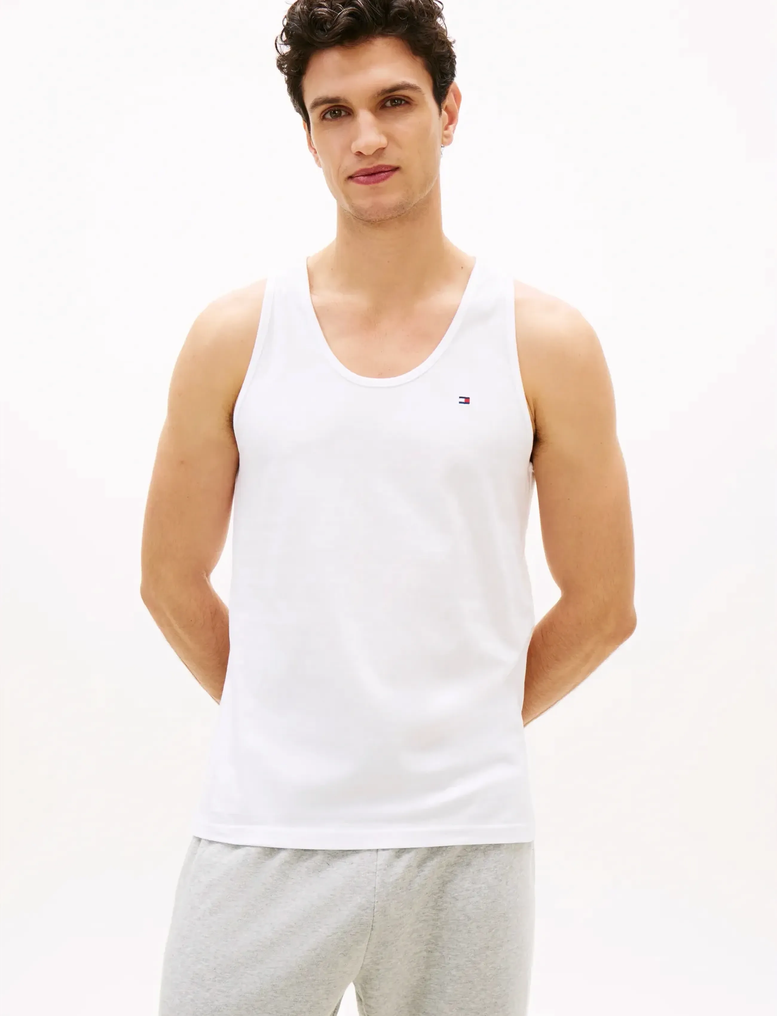 Tommy Hilfiger 3P TANK TOP - Pyjamaoberteil - DES SKY UTL SAGE WHITE / khaki/green
