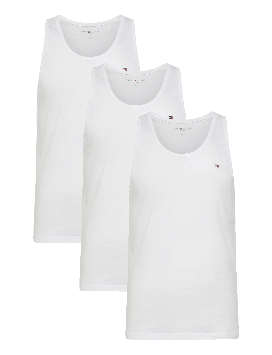 Tommy Hilfiger - 3P TANK TOP - pyjama tops - white white white - 0