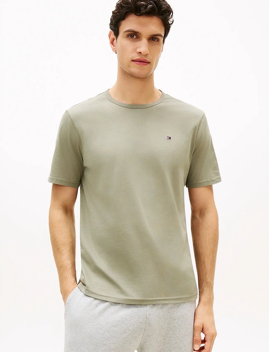 Tommy Hilfiger - 3P SS TEE - multipack t-shirts - navy blue utility sage white - 0