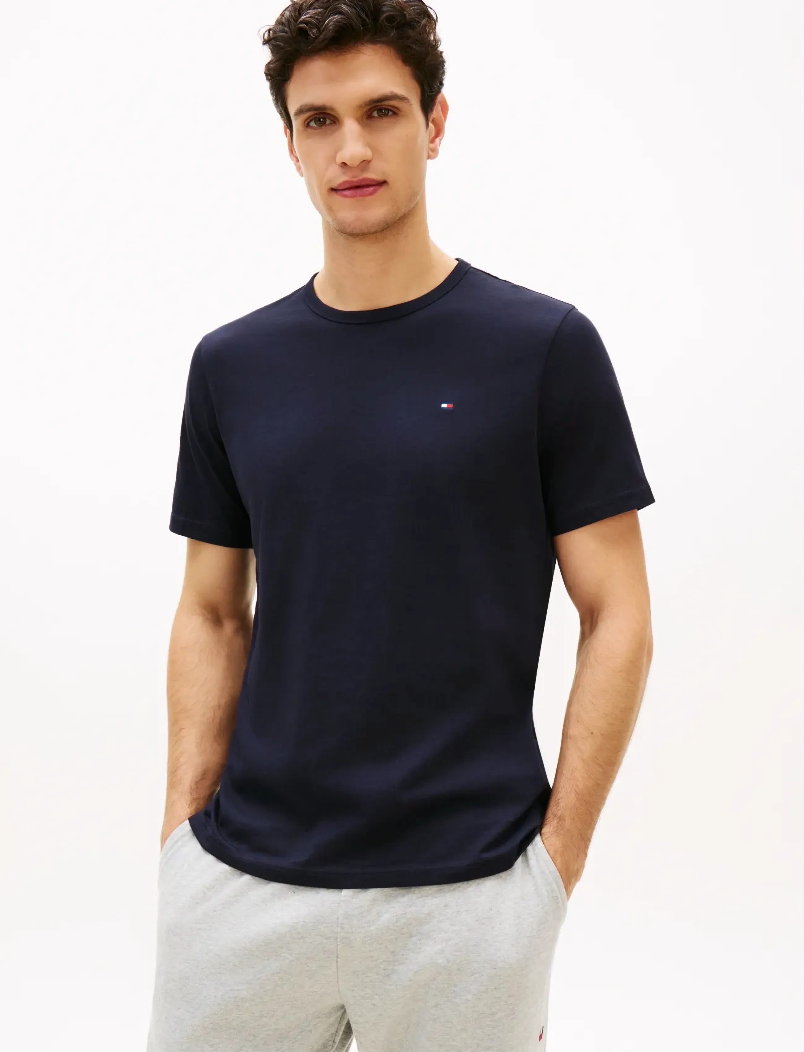 Tommy Hilfiger - 3P SS TEE - t-shirts im multipack - navy blue utility sage white - 3