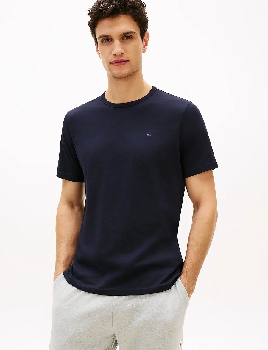 Tommy Hilfiger - 3P SS TEE - multipack t-shirts - navy blue utility sage white - 3