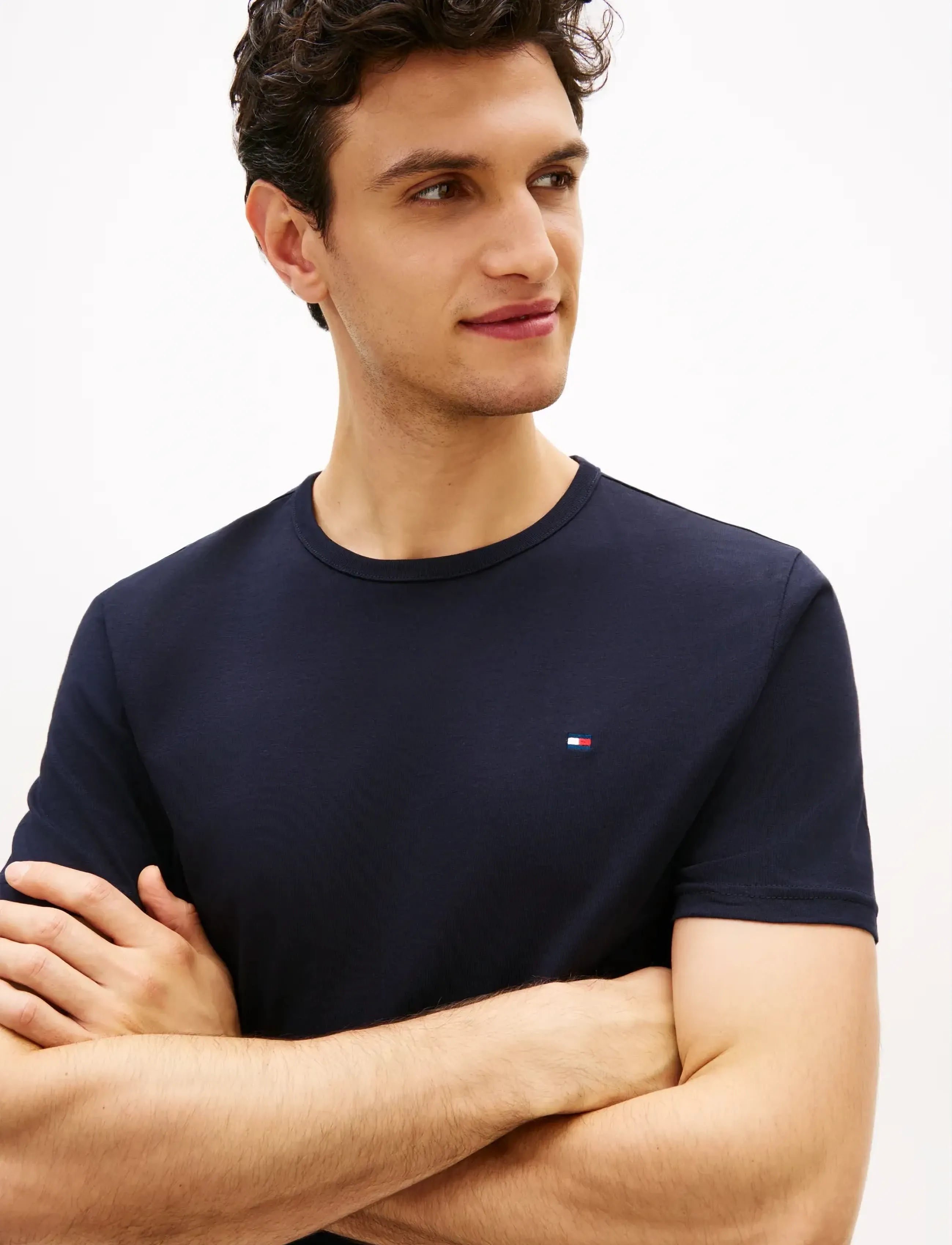 Tommy Hilfiger - 3P SS TEE - t-shirts im multipack - navy blue utility sage white - 4