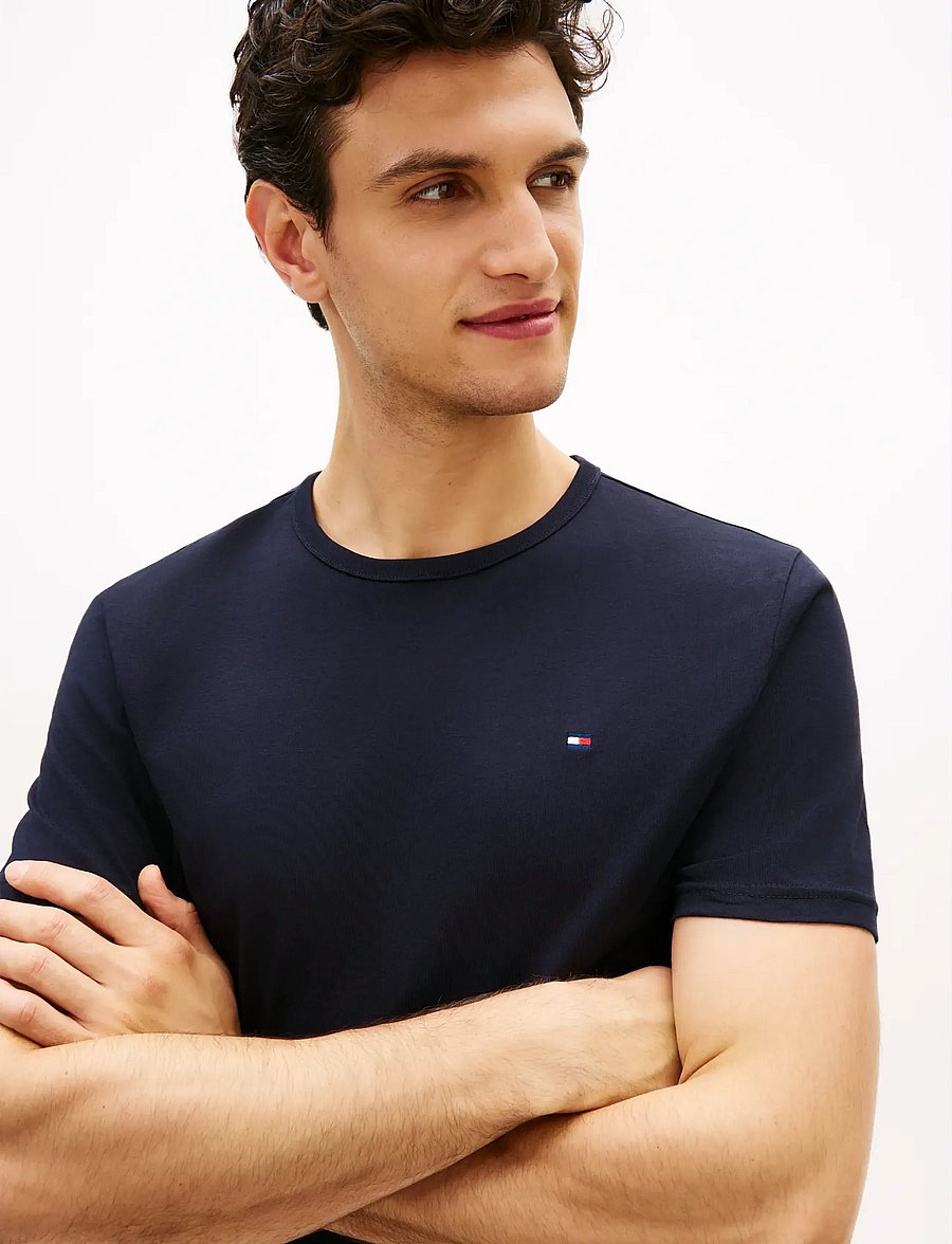 Tommy Hilfiger - 3P SS TEE - multipack t-shirts - navy blue utility sage white - 4