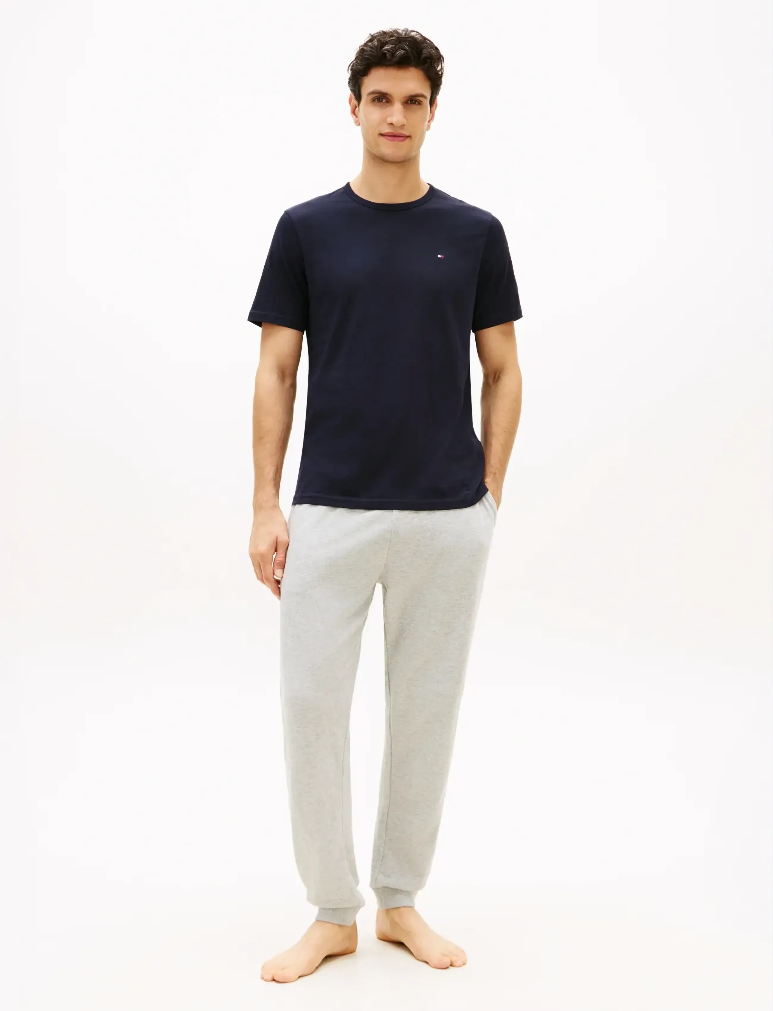 Tommy Hilfiger - 3P SS TEE - t-shirts im multipack - navy blue utility sage white - 5