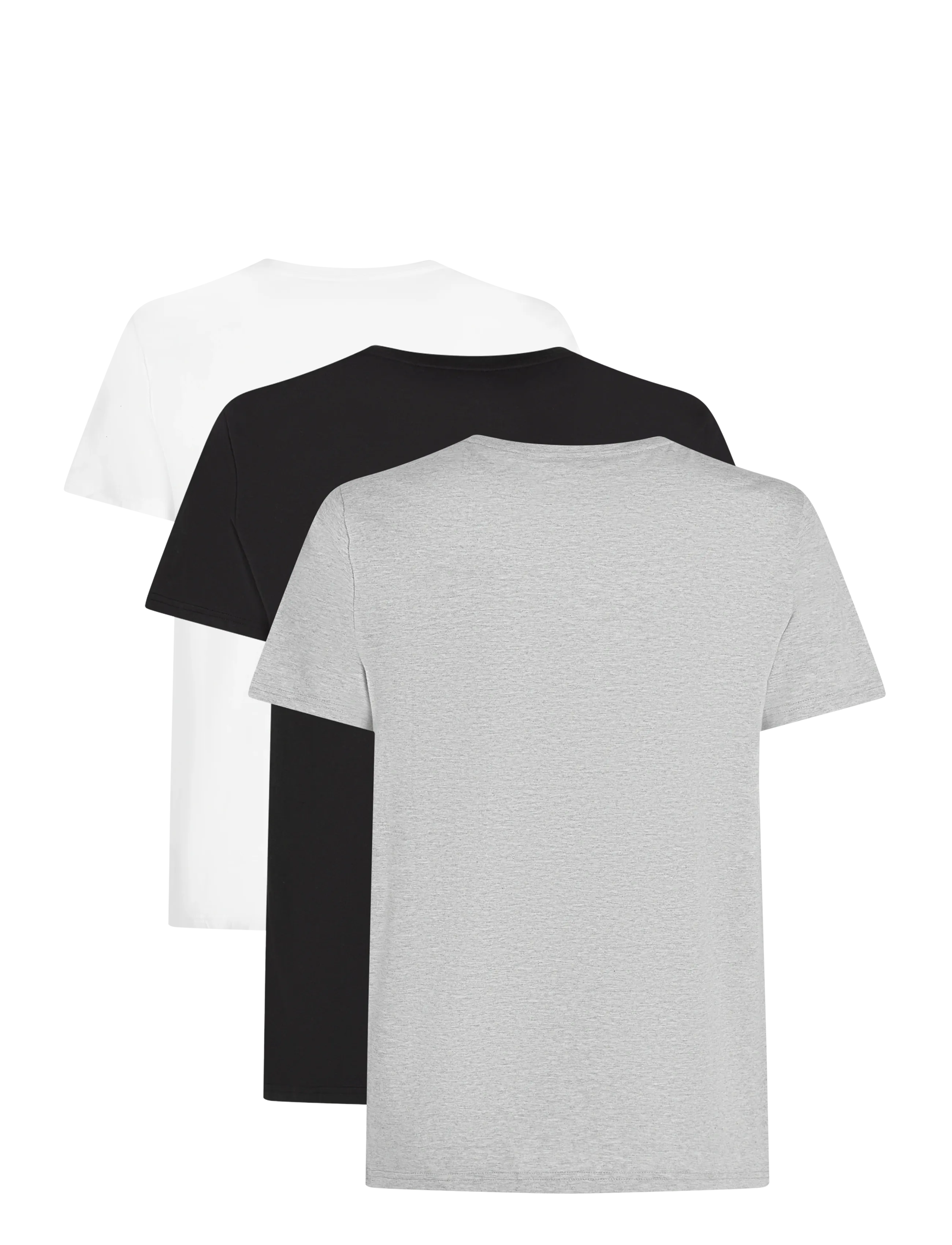 Tommy Hilfiger - 3P SS TEE - multipack t-shirts - grey heather black white - 2
