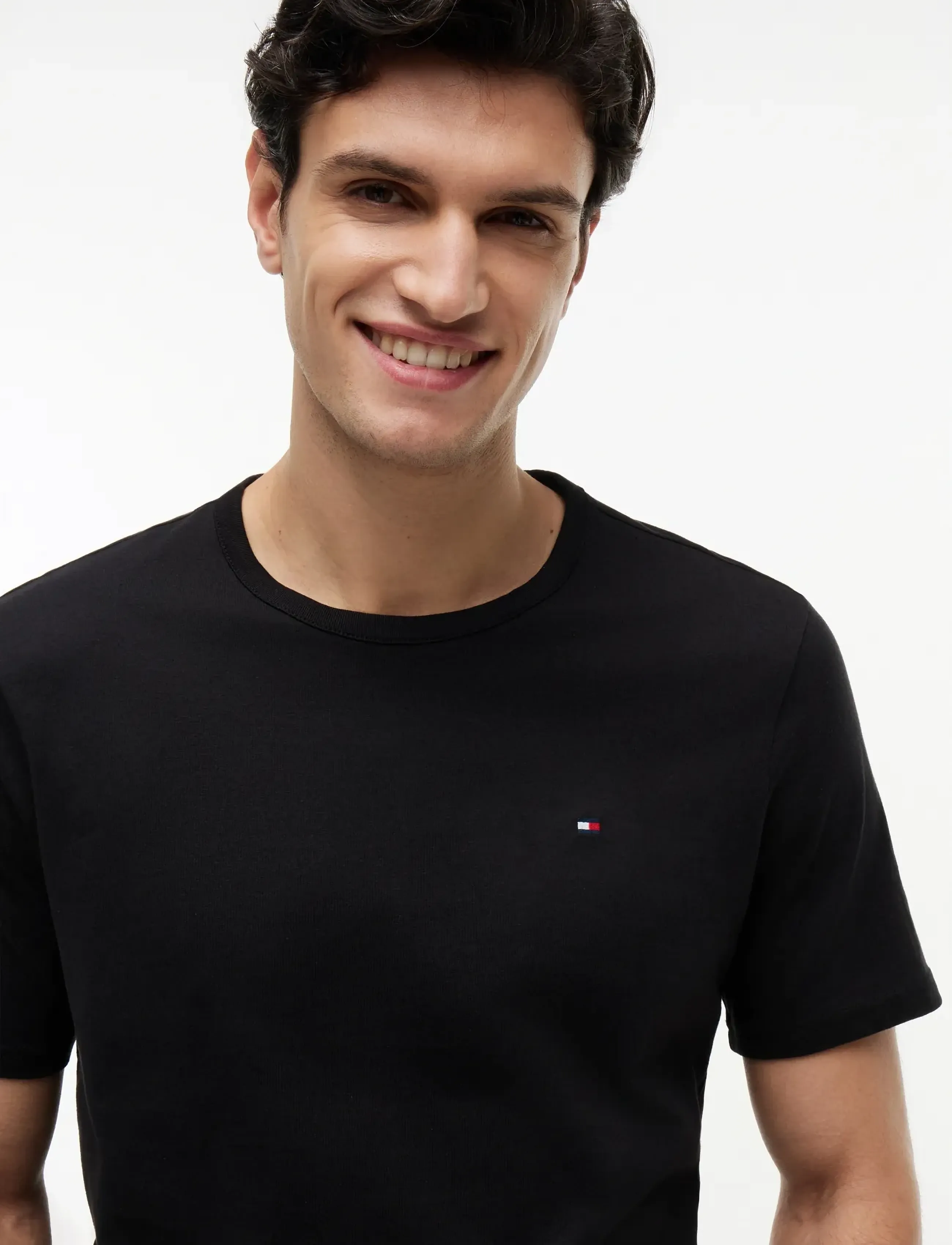 Tommy Hilfiger 3P SS TEE - Pidžaama topid - GREY HEATHER BLACK WHITE / grey