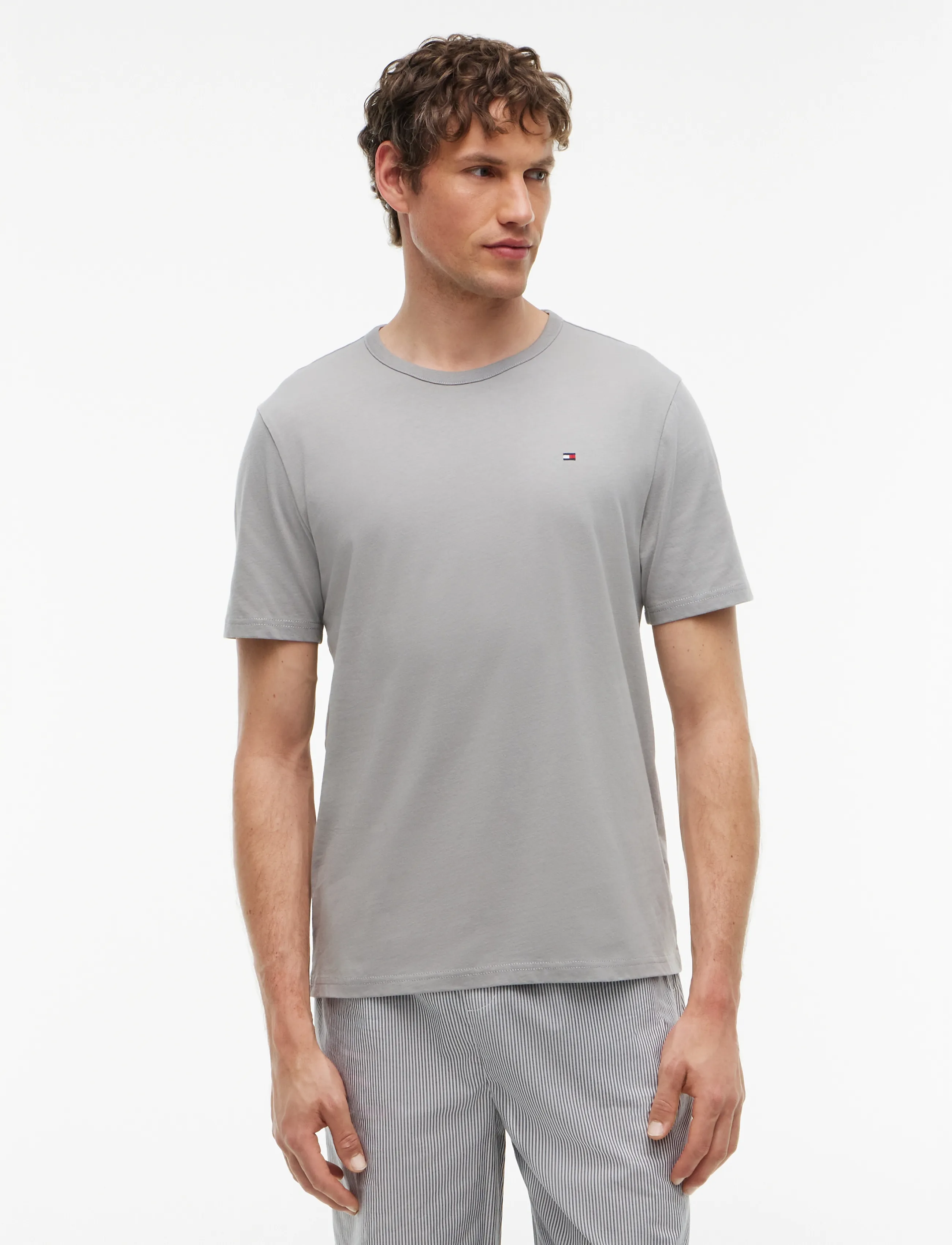 Tommy Hilfiger - 3P SS TEE - pyjamasöverdelar - carbon navy black antique silver - 3