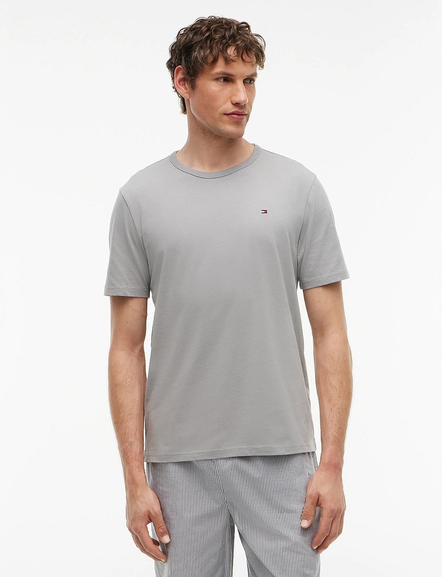 Tommy Hilfiger - 3P SS TEE - pyjamasöverdelar - carbon navy black antique silver - 3