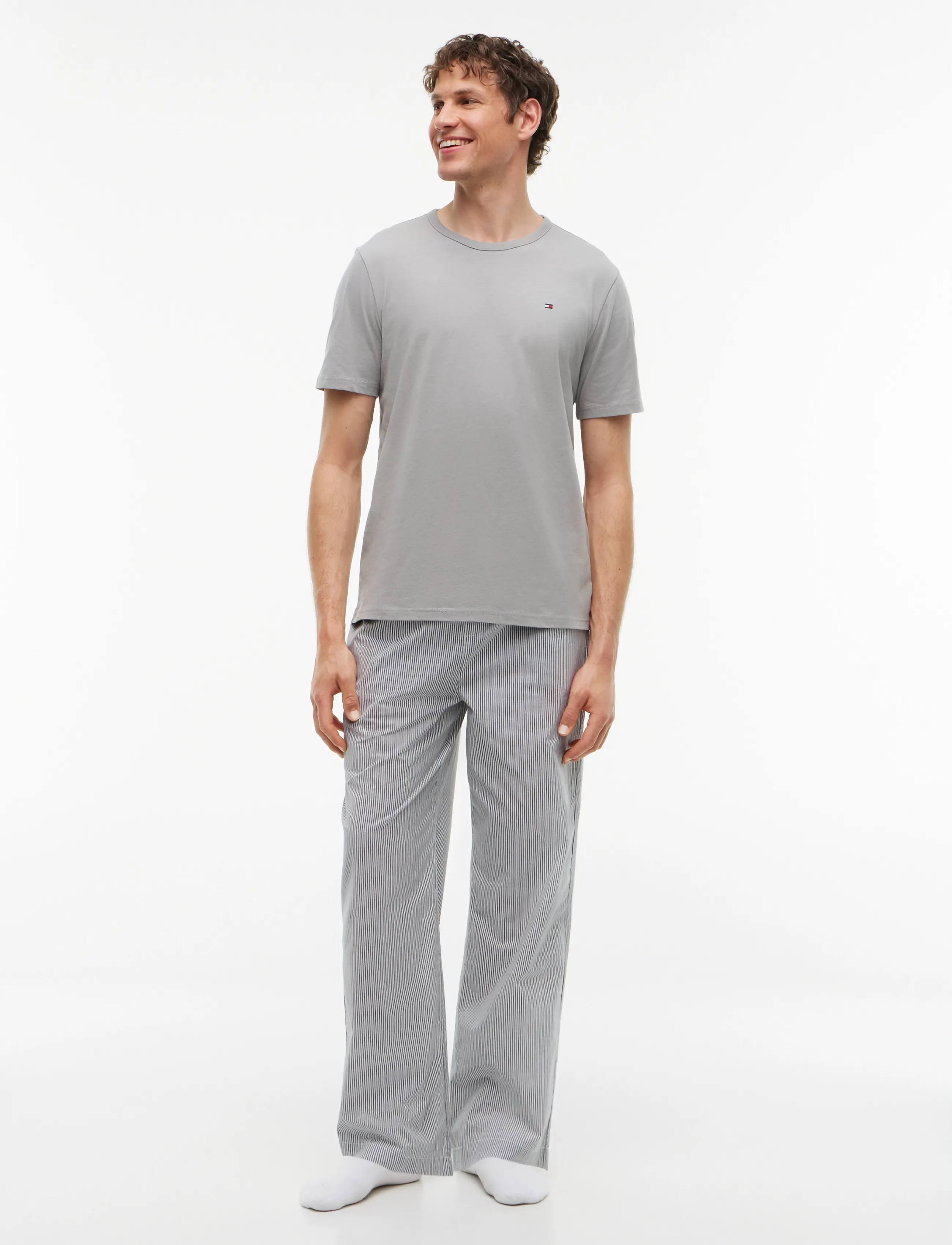 Tommy Hilfiger - 3P SS TEE - pyjamasöverdelar - carbon navy black antique silver - 5