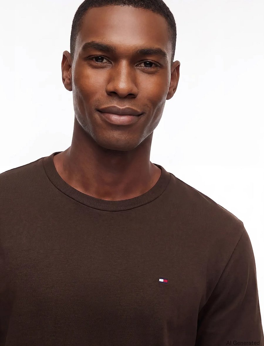 Tommy Hilfiger - 3P SS TEE - pyjama tops - utility olive dark coffee dessert - 3