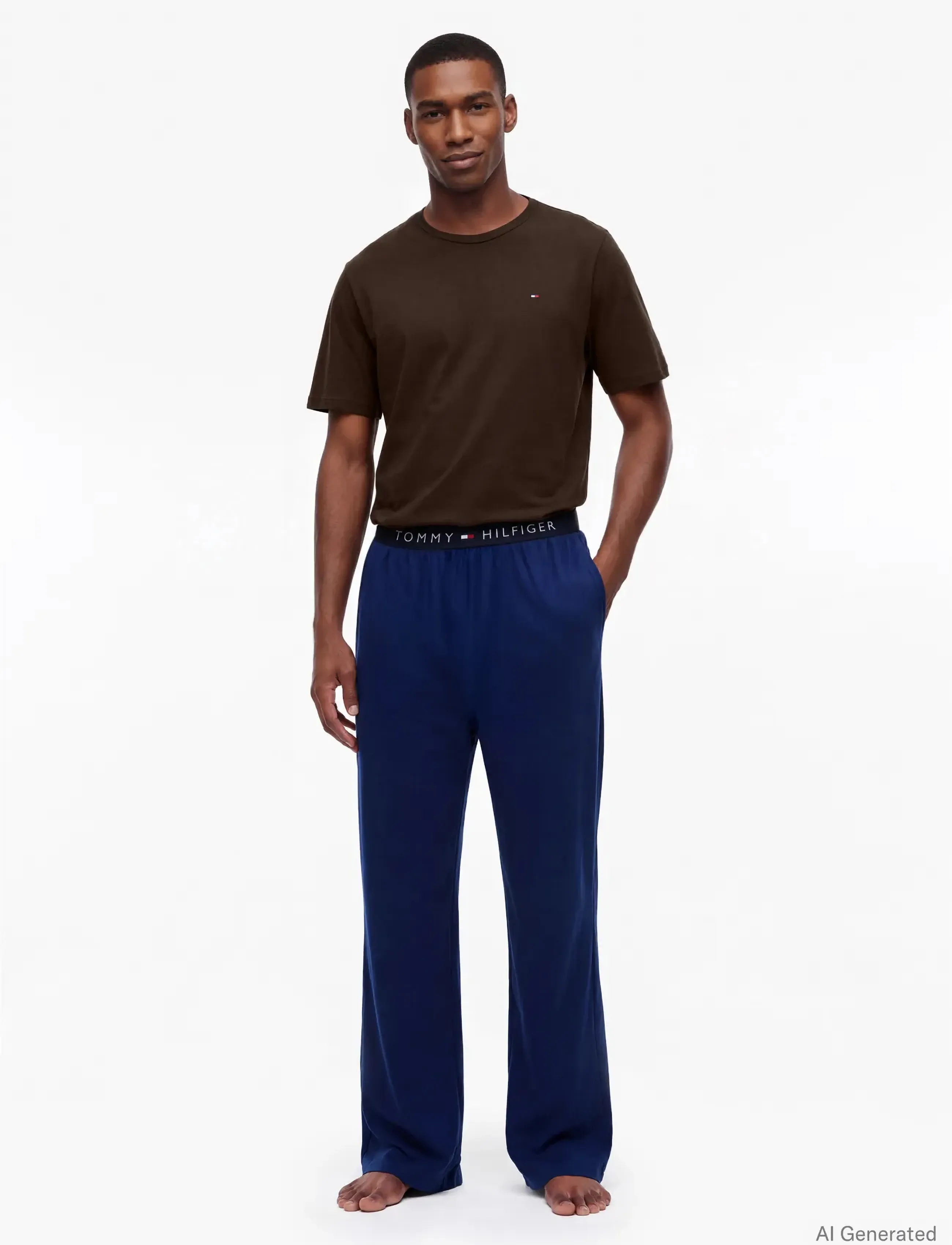 Tommy Hilfiger - 3P SS TEE - pyjama tops - utility olive dark coffee dessert - 4